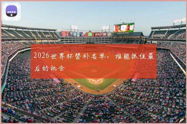 2026世界杯替补名单,谁能抓住最后的机会